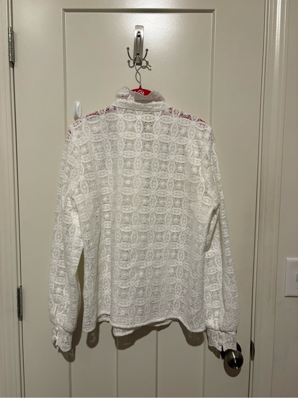 Sezane CHLO SHIRT ECRU GUIPURE Size 8 NWT - Picture 5 of 6